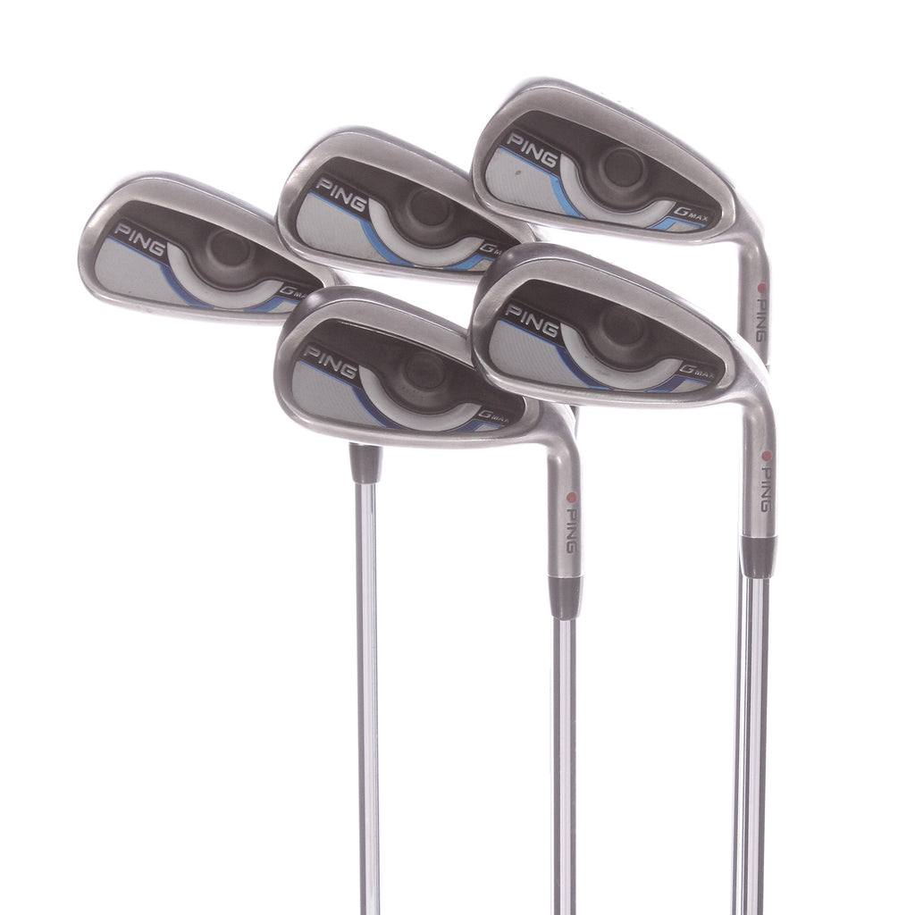 Ping G Max Steel Mens Right Hand Irons 6 PW Red Dot Soft Regular Pin