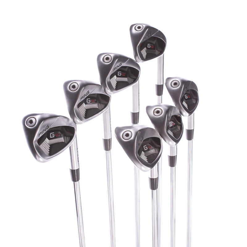Ping G410 Steel Men's Right Irons 5-UW Black Dot Regular - Ping AWT 2.0 R Nippon