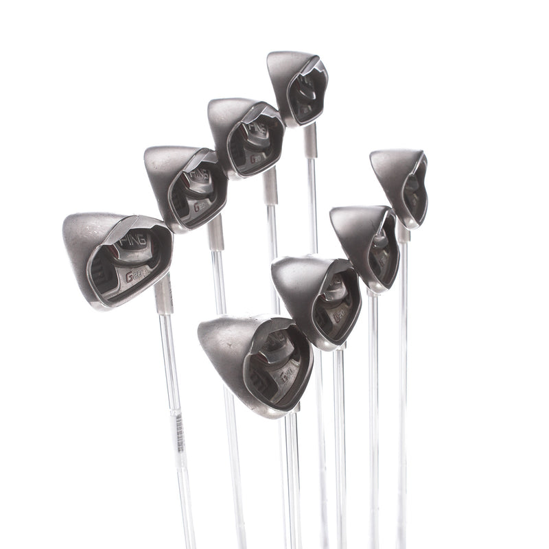 Ping G20 Steel Mens Right Hand Irons 4-SW Green Dot Regular - Ping CFS Distance