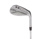 Callaway Jaws Raw Steel Mens Right Hand Lob Wedge 58* 10 Bounce S Grind Wedge - Dynamic Gold Spinner