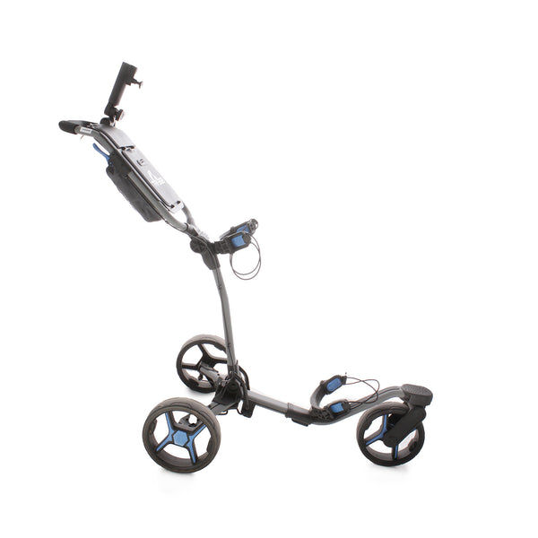 Axglo Tri-360 3-Wheel Push Trolley - Black/Blue