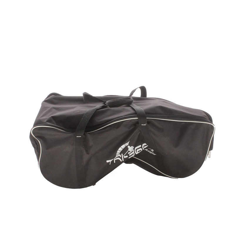 Axglo Tri-360 3-Wheel Push Trolley - Black/Blue