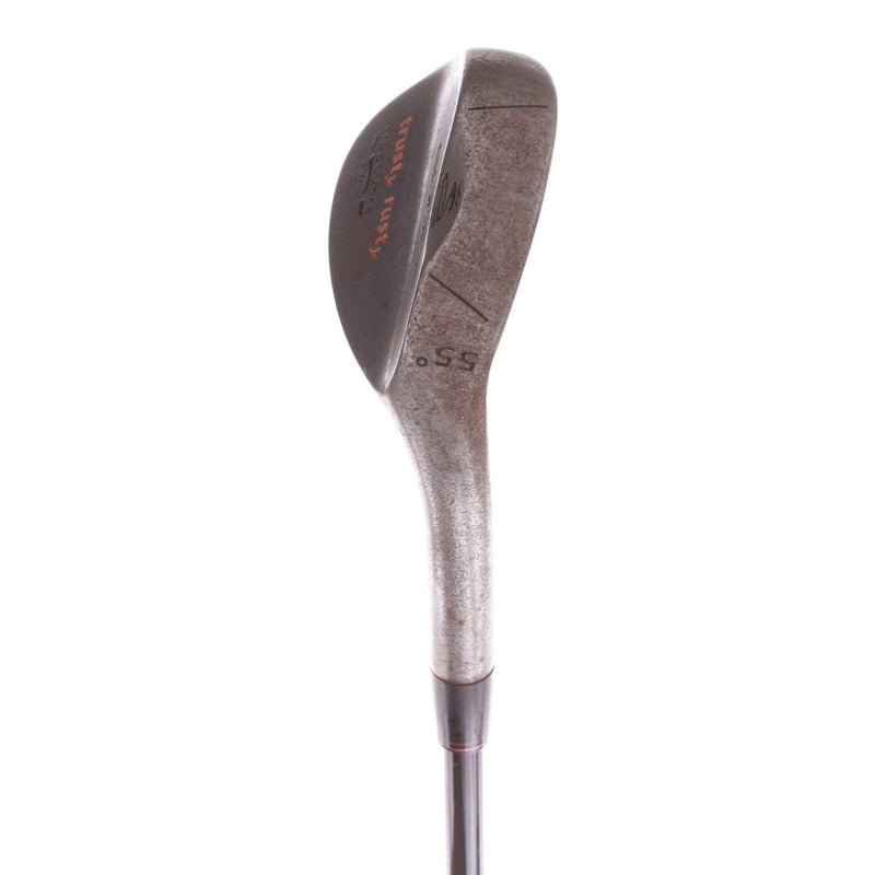 Cobra Trusty Rusty Raw Steel Mens Right Hand Sand Wedge 55 Degree Wedge - Cobra Dark Steel