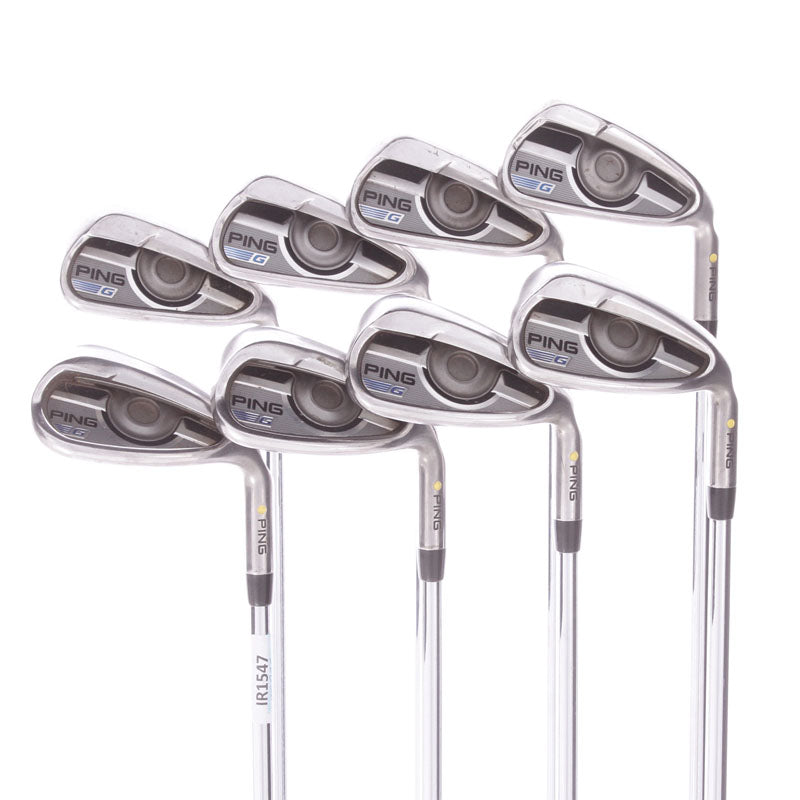 Ping G-Series Steel Mens Right Hand Irons 4-SW Yellow Dot Regular - Ping AWT 2.0