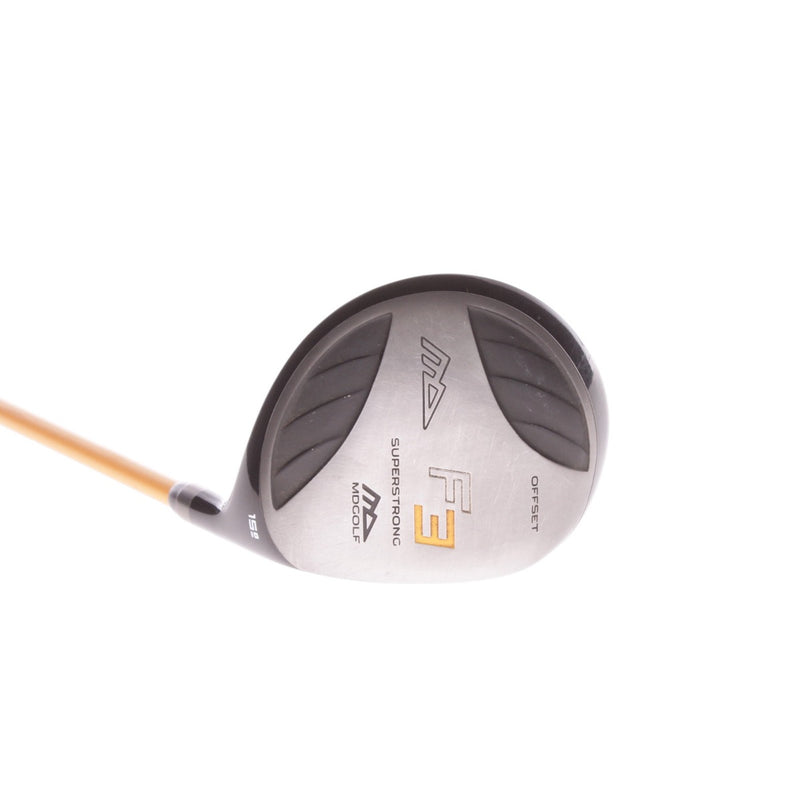 MD Golf SUPERSTRONG F3 Graphite Men's Right Hand Fairway 3 Wood 15 Degree Regular - Proforce 65