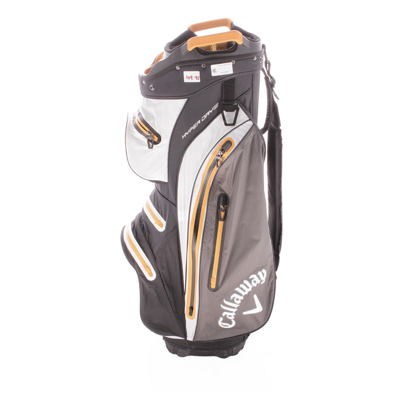 Callaway Hyperdry 15 Waterproof Second Hand Cart Bag - Black/White/Orange