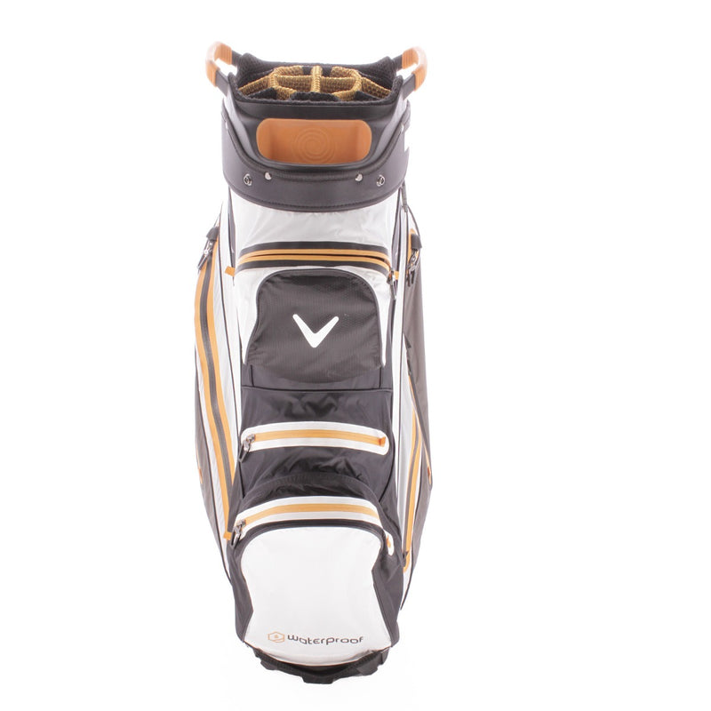 Callaway Hyperdry 15 Waterproof Second Hand Cart Bag - Black/White/Orange