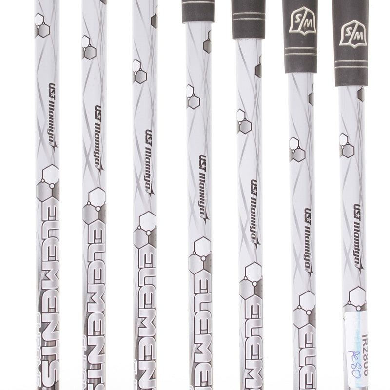 Wilson D200 Graphite Mens Right Hand Irons 5-SW Regular - Elements Chrome