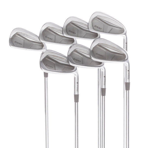 PIng i200 Steel Mens Right Hand Irons 4-PW Black Dot Standard Stiff - AWT 2.0