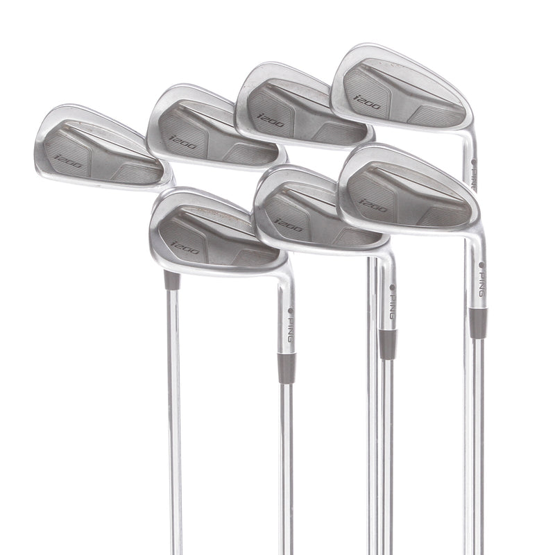 PIng i200 Steel Mens Right Hand Irons 4-PW Black Dot Standard Stiff - AWT 2.0