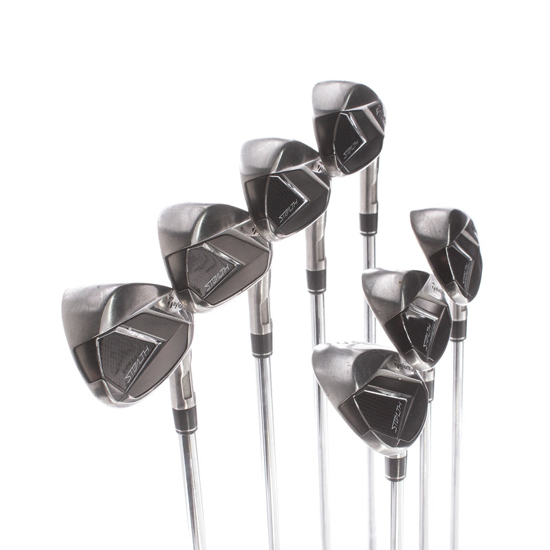 TaylorMade Stealth Steel Mens Right Hand Irons 5-SW Stiff - Reax 85