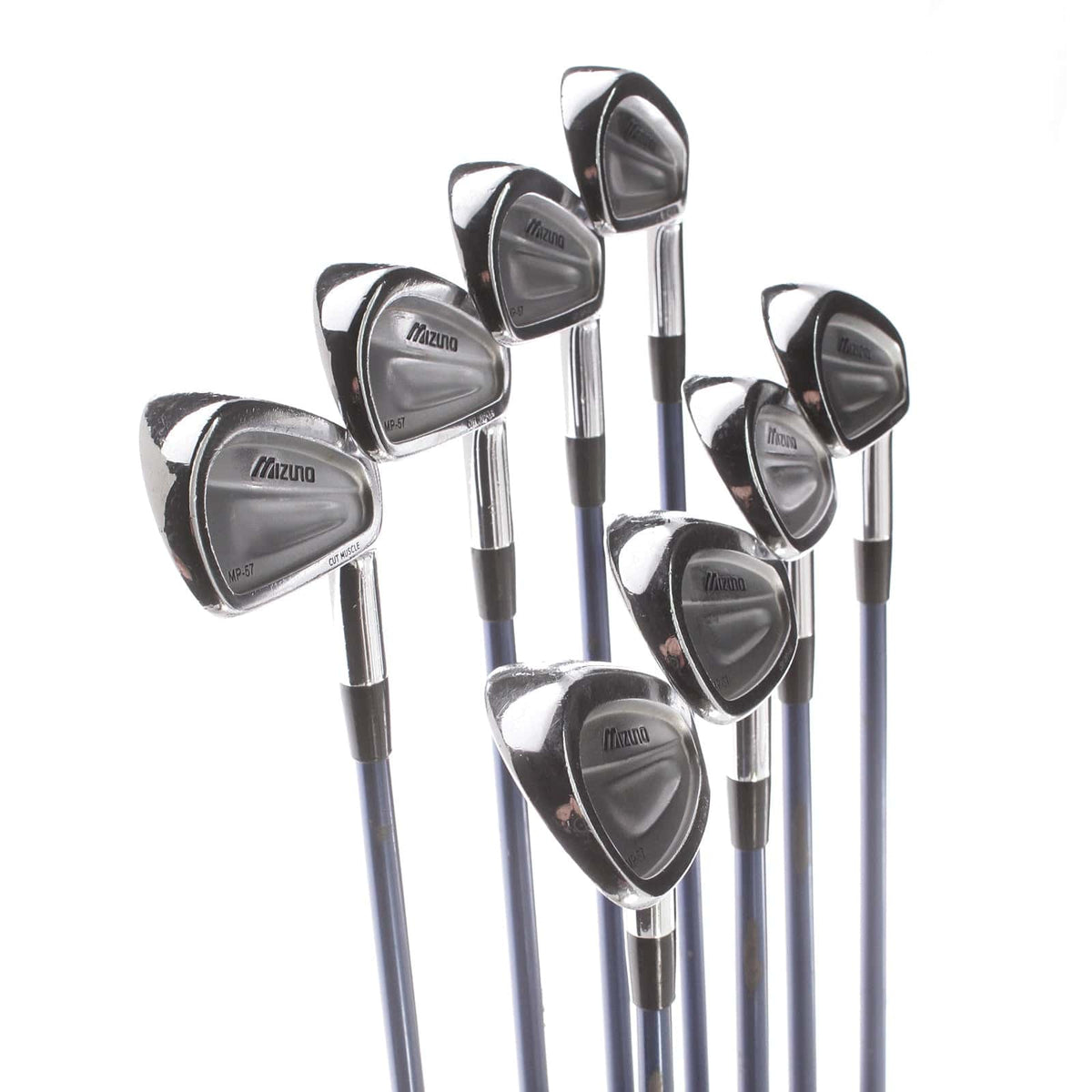 Mizuno MP-57 Graphite Mens Right Hand Irons 3-PW Stiff - Exsar IS 2 To