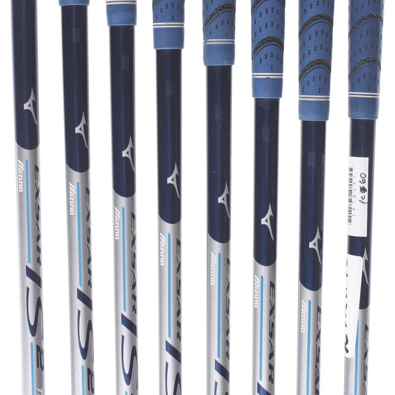 Mizuno MP-57 Graphite Mens Right Hand Irons 3-PW Stiff - Exsar IS 2 Tour Spec