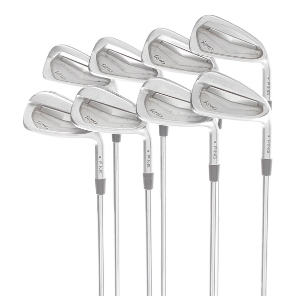 Ping i210 Steel Mens Right Hand Irons 3-PW Black Dot Regular - Dynamic gold XP