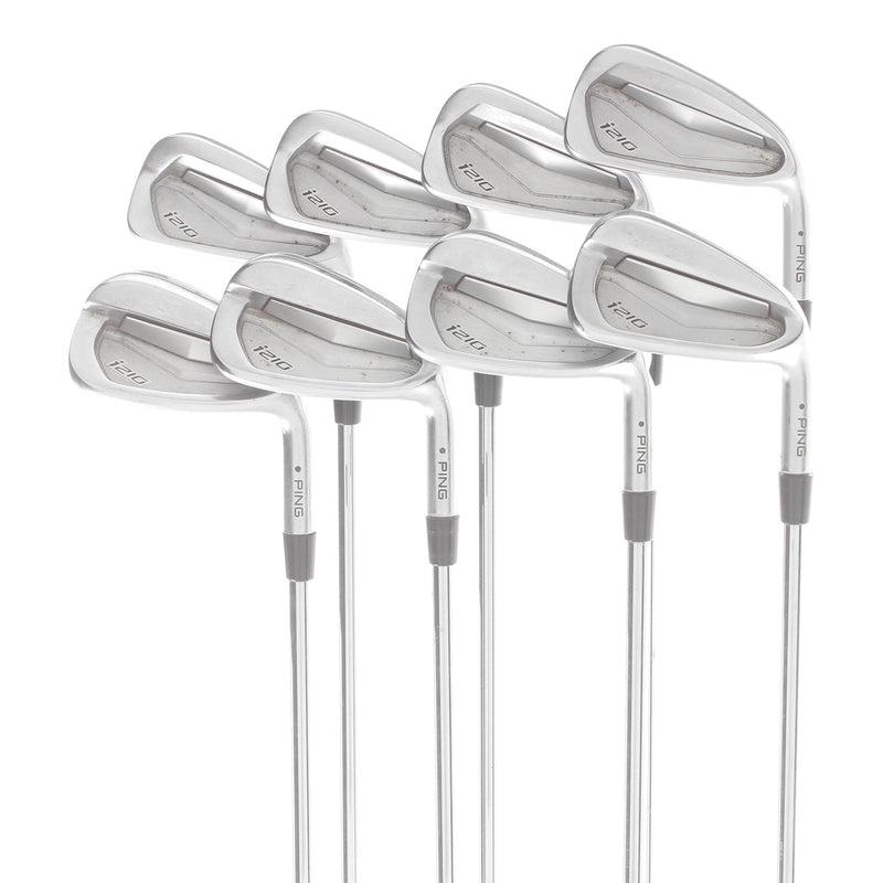 Ping i210 Steel Mens Right Hand Irons 3-PW Black Dot Regular - Dynamic gold XP