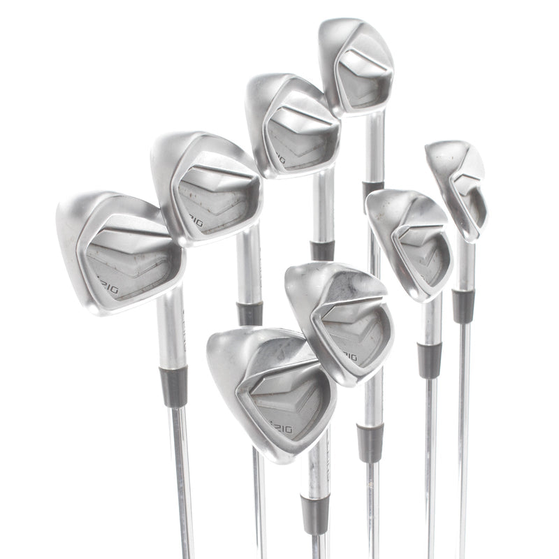 Ping i210 Steel Mens Right Hand Irons 3-PW Black Dot Regular - Dynamic gold XP