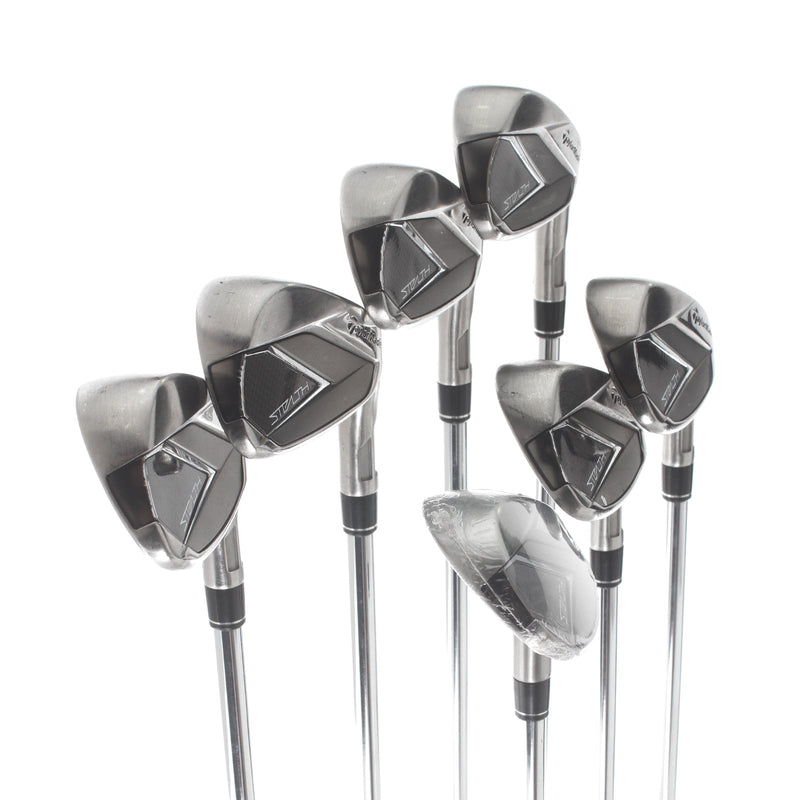 TaylorMade Stealth Steel Mens Right Hand Irons 5-SW Regular - KBS Max 85