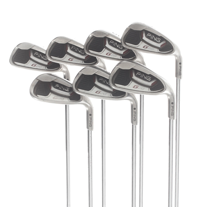 Ping G20 Steel Mens Right Hand Irons 4-SW Black Dot Regular - CFS