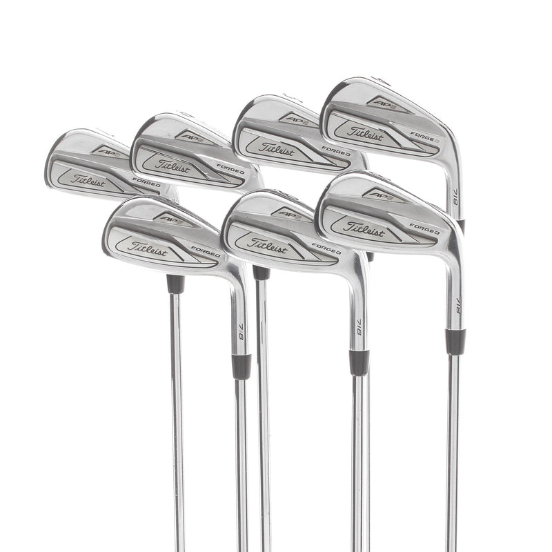 Titleist 718AP2 Steel Mens Right Hand Irons 4-PW Stiff - AMT White