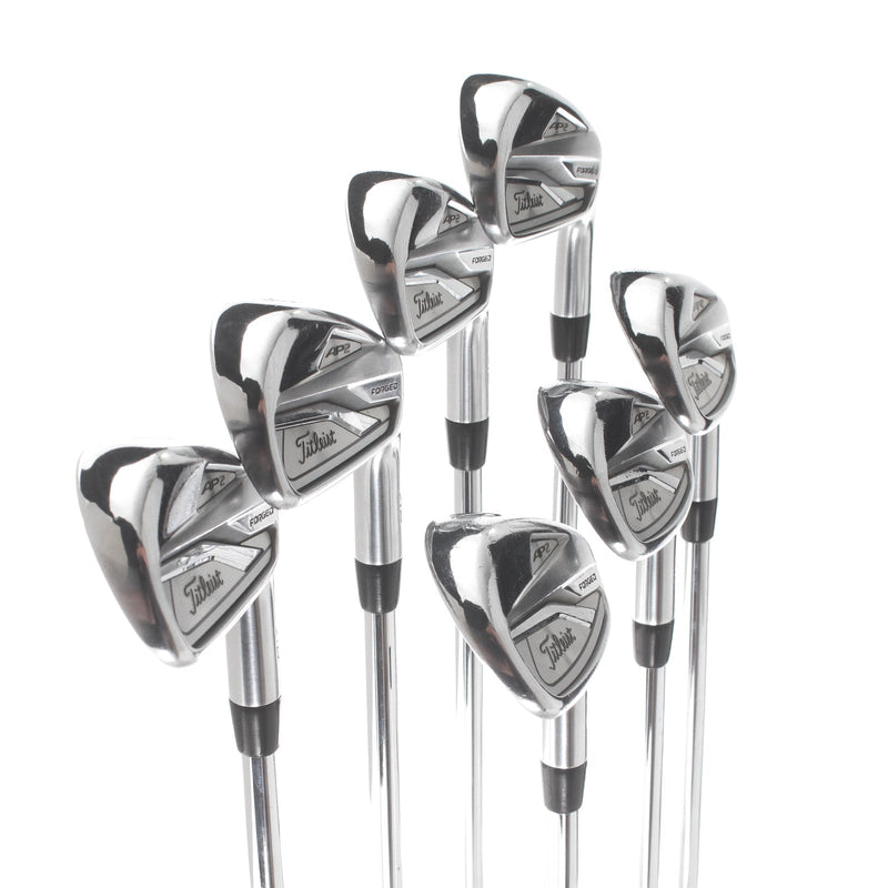 Titleist 718AP2 Steel Mens Right Hand Irons 4-PW Stiff - AMT White