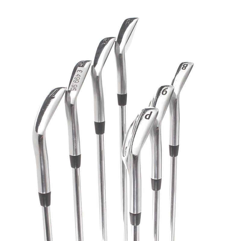 Titleist 718AP2 Steel Mens Right Hand Irons 4-PW Stiff - AMT White