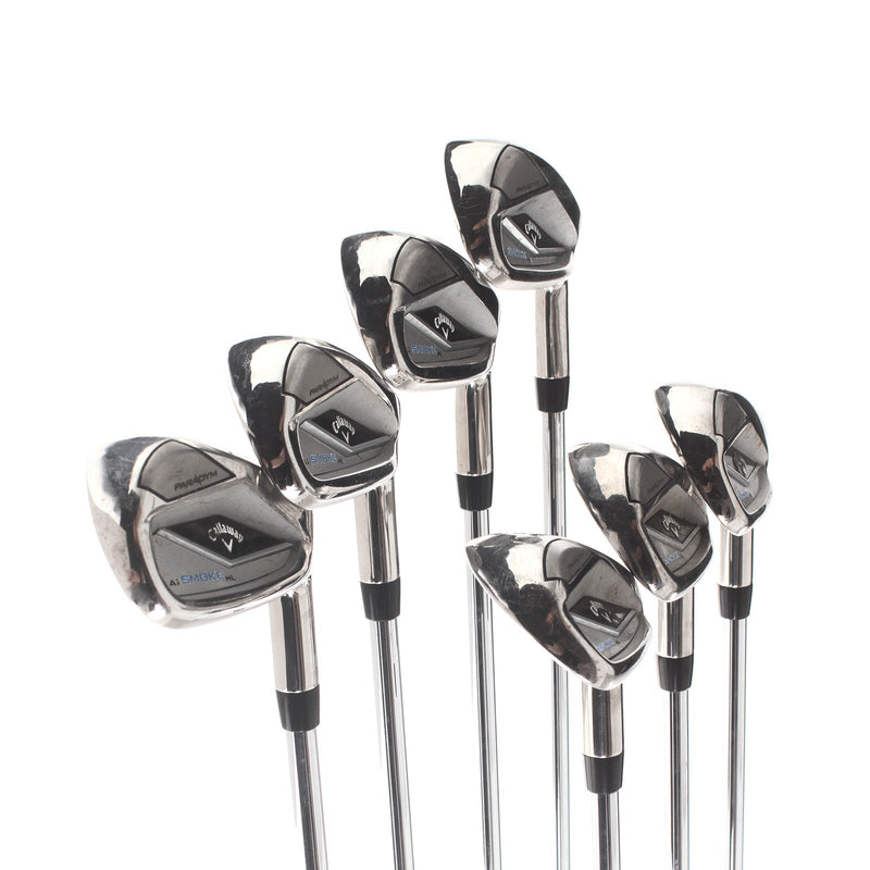 Callaway Ai Smoke HL Steel Mens Right Hand Irons 5-SW Regular -