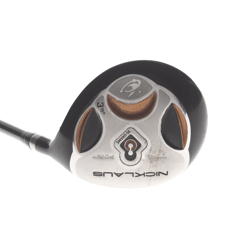 Nicklaus Dual Point Graphite Mens Right Hand Fairway 3 Wood 15* Stiff - Fujikura