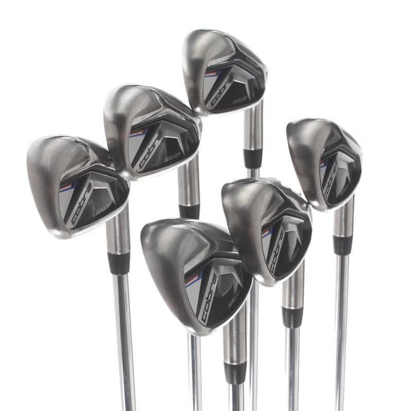 Cobra Aerojet Steel Mens Right Hand Irons 5-PW Regular - KBS