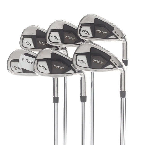 Callaway Rogue ST Max Steel Mens Right Hand Irons 5-PW Regular - Elevate 95