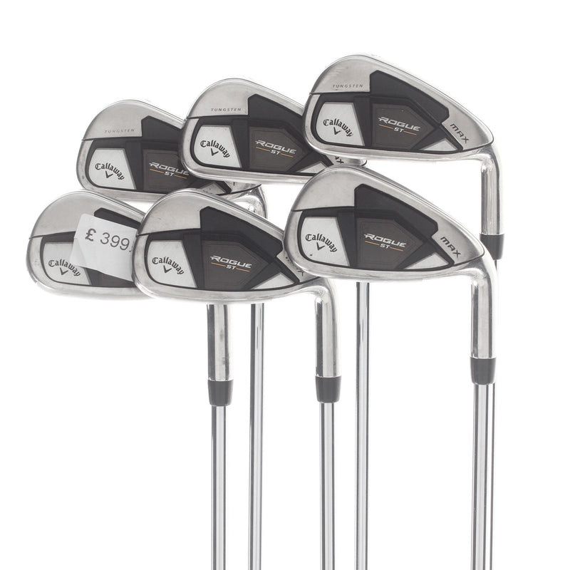 Callaway Rogue ST Max Steel Mens Right Hand Irons 5-PW Regular - Elevate 95