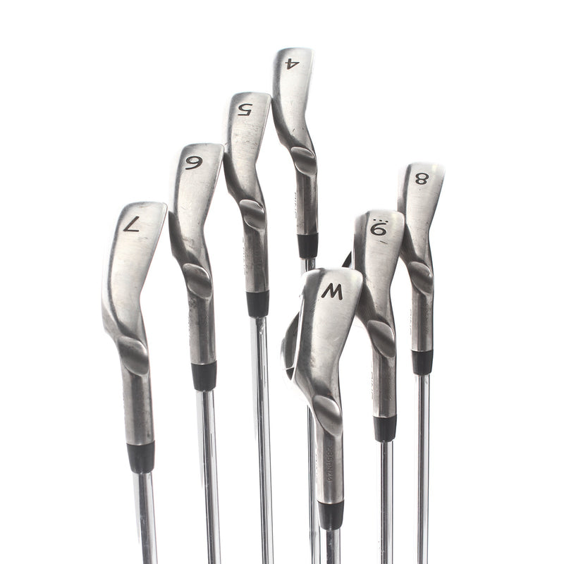 Ping G series Steel Mens Right Hand Irons 4-PW Green Dot 2* Upright Stiff - CFS
