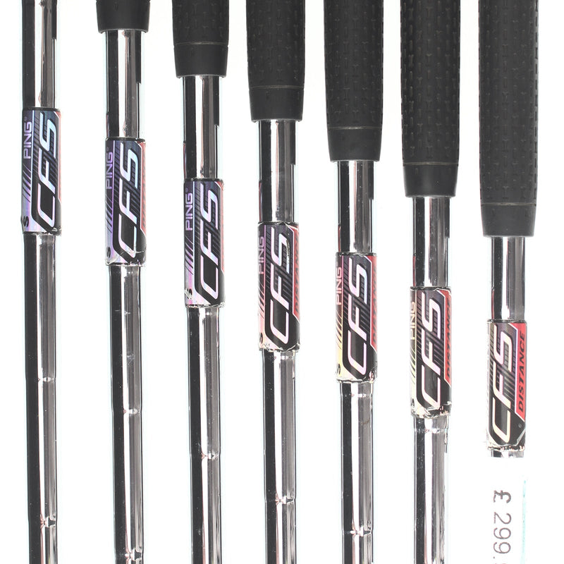 Ping G series Steel Mens Right Hand Irons 4-PW Green Dot 2* Upright Stiff - CFS