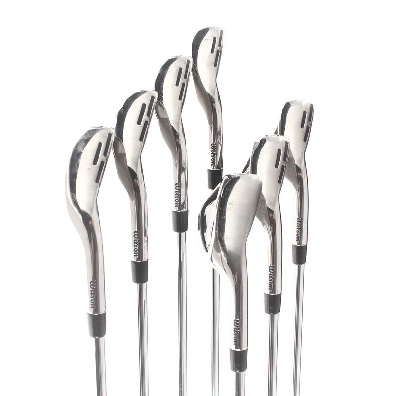 Wilson Dynapower Steel Mens Right Hand Irons 5-SW Regular - KBS ultralite max