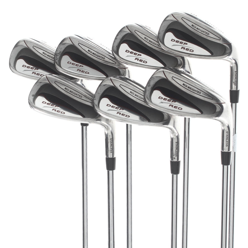 Wilson Deep Red Steel Mens Right Hand Irons 5-SW Regular - Deep Red