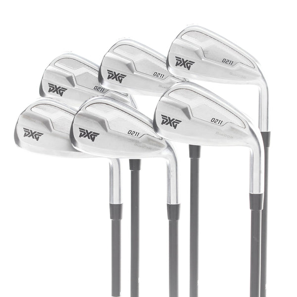 PXG 211 Graphite Mens Right Hand Irons 5-PW Regular - Mitsubishi MMT 70