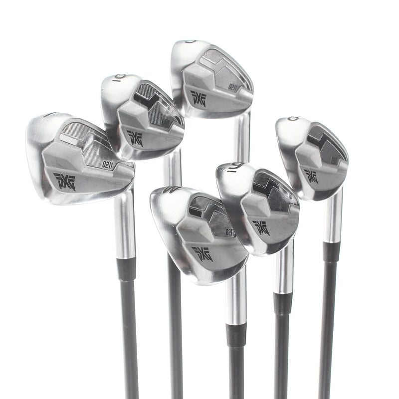 PXG 211 Graphite Mens Right Hand Irons 5-PW Regular - Mitsubishi MMT 70