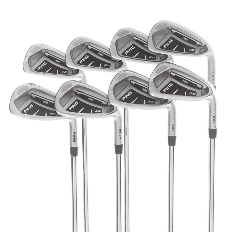 Ping i20 Steel Mens Right Hand Irons 3-PW Silver Dot Stiff - CFS