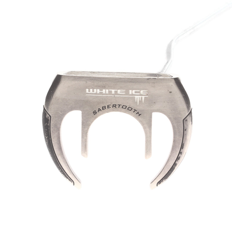 Odyssey White ice sabretooth Mens Right Hand Putter 34" Mallet Steel - superstroke slim 3.0