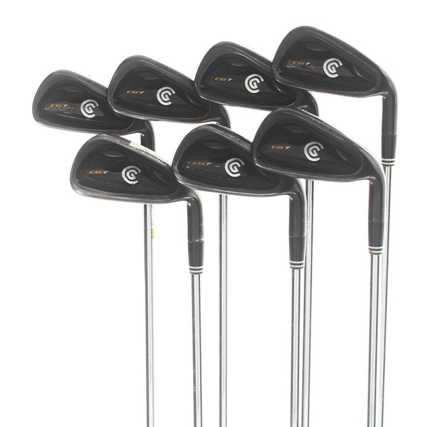 Cleveland CG7 Black Pearl Steel Mens Right Hand Irons 4-PW Regular - Cleveland Flight Speed