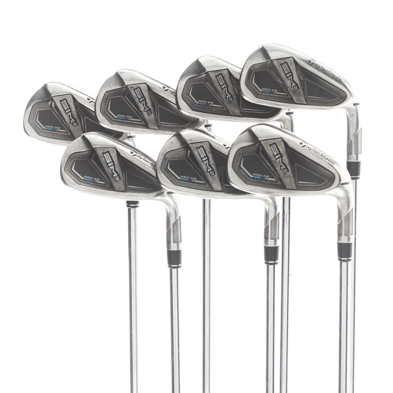 TaylorMade Sim Max2 Steel Mens Right Hand Irons 5-GW Regular - Kbs Max