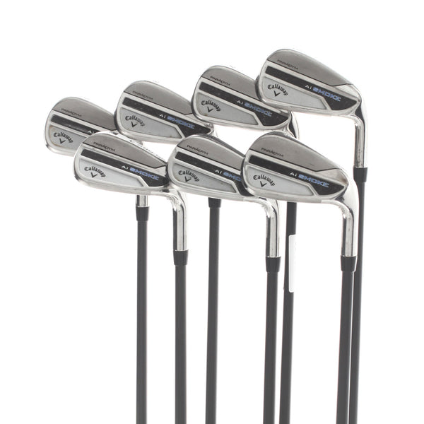 Callaway Ai Smoke Graphite Mens Right Hand Irons 6-SW+GW Senior - Cypher Fifty 5.0