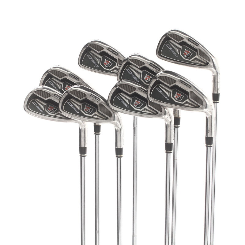 Wilson D350 Steel Mens Right Hand Irons 4-GW Regular - Wlison Staff Super Light