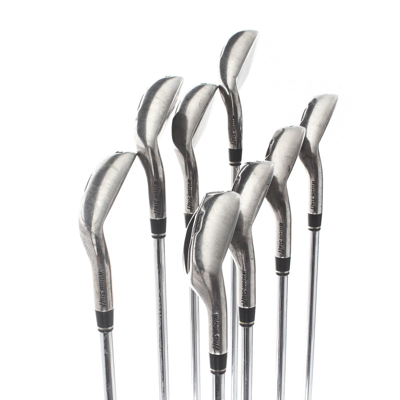 Wilson D350 Steel Mens Right Hand Irons 4-GW Regular - Wlison Staff Super Light