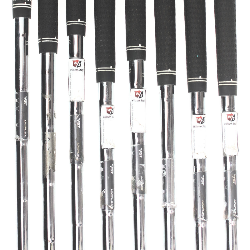 Wilson D350 Steel Mens Right Hand Irons 4-GW Regular - Wlison Staff Super Light