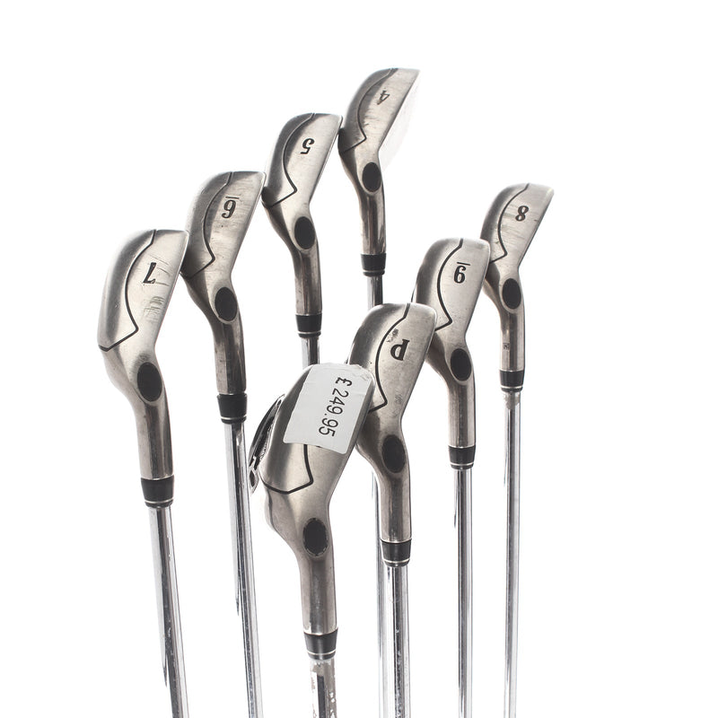 Callaway Fusion Wide Sole Steel Mens Right Hand Irons 4-SW Uni-Flex - Nippon N.S 950