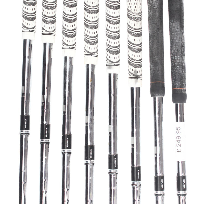 Callaway Fusion Wide Sole Steel Mens Right Hand Irons 4-SW Uni-Flex - Nippon N.S 950