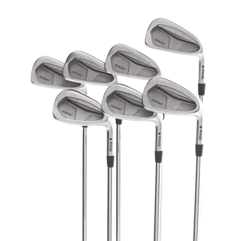 Ping I200 Steel Mens Right Hand Irons 4-PW Blue Dot 1* Upright Stiff - AWT