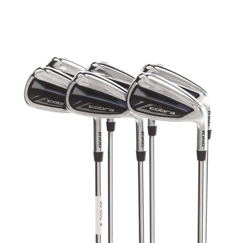 Cobra Radspeed One Length Steel Mens Right Hand Irons 5-PW Regular - KBS Tour