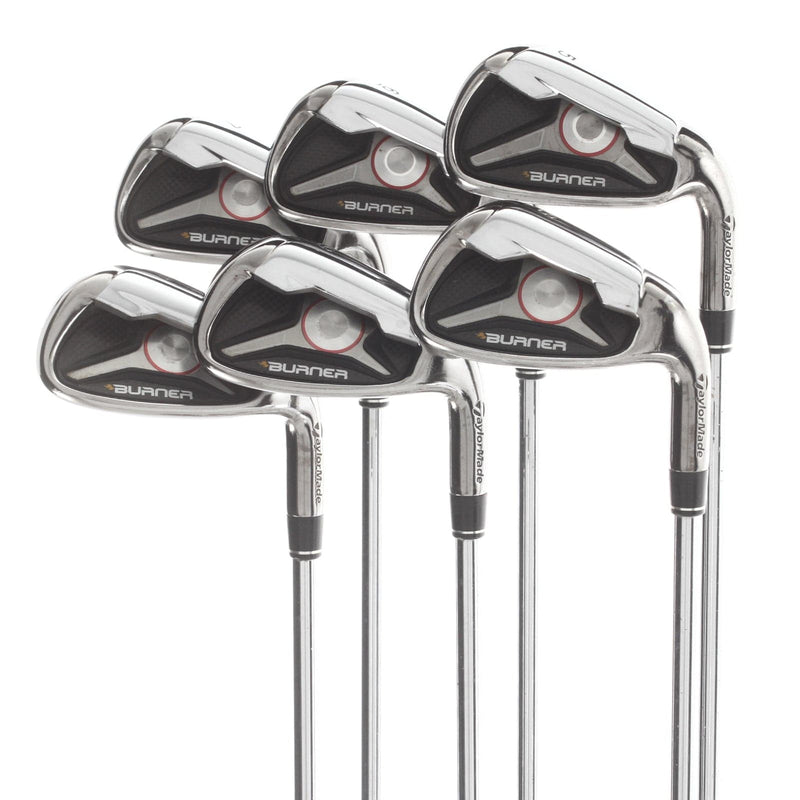 TaylorMade Burner 09 Steel Mens Right Hand Irons 5-PW Regular - reax 85