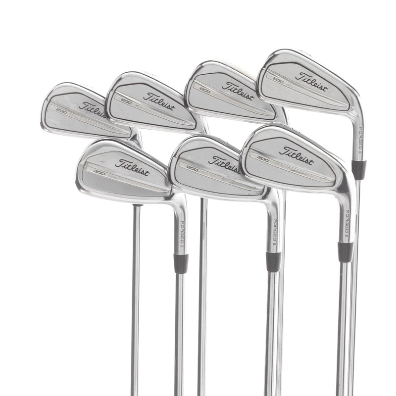 Titleist T200 Steel Mens Right Hand Irons 4-GW Stiff - AMT White